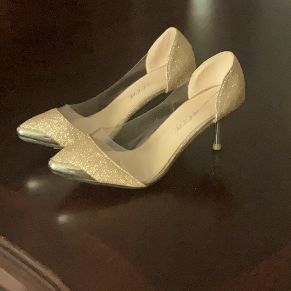 Gold Evening Shoes